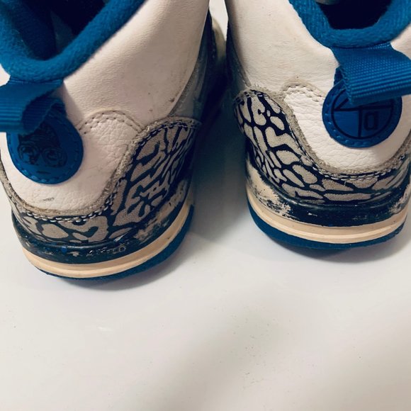 Air Jordan Retro Spizike Blue/Wht Elephant shoes - Picture 4 of 5